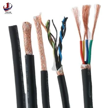 Copper mesh shielded drag chain cable